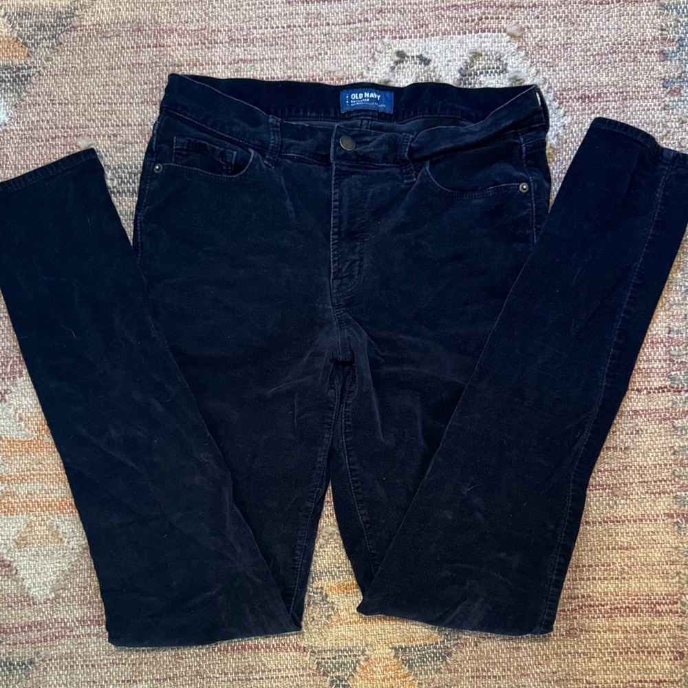 Old Navy Women's Blue Skinny Corduroy Jeans. 6Tall
